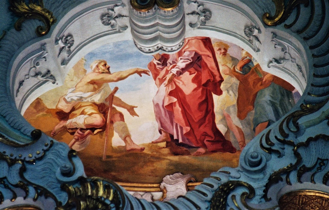 Affreschi della Wieskirche. Chiesa del Pellegrinaggio del Salvatore Flagellato - Steingaden 11